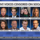 A Fox News Ingraham Angle list of “prominent voices censored on social media.”